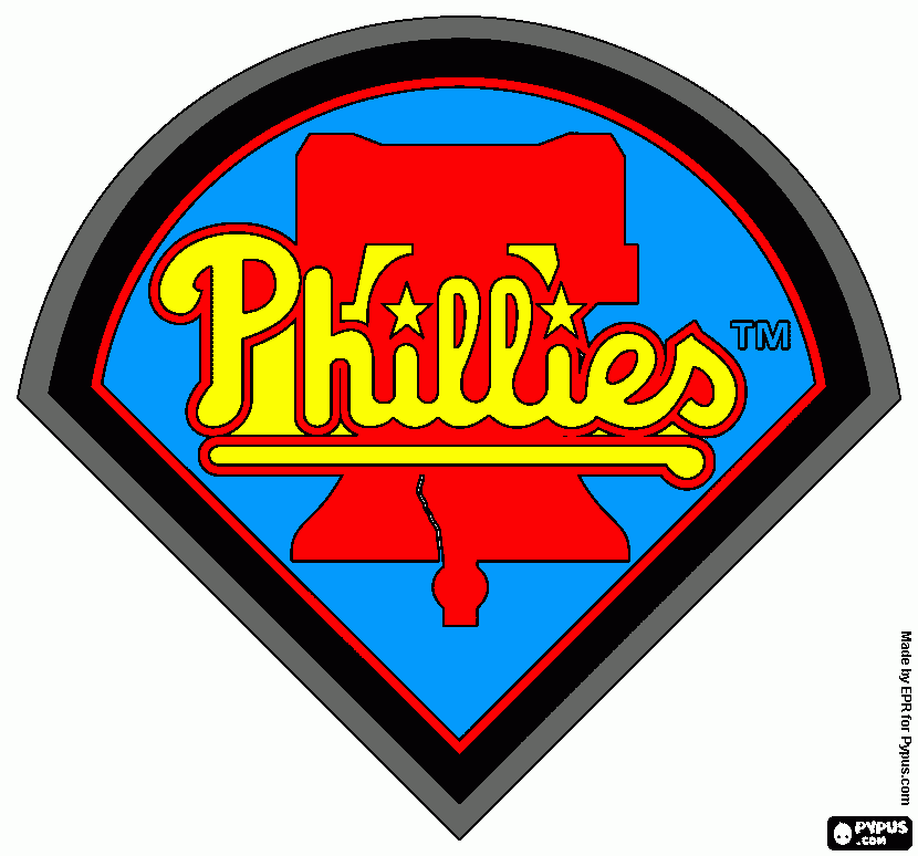 Philadelphia Phillies Logo Coloring Page