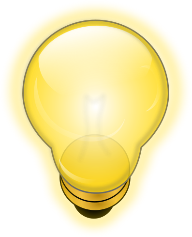 Glowing Light Bulb Clip Art Download