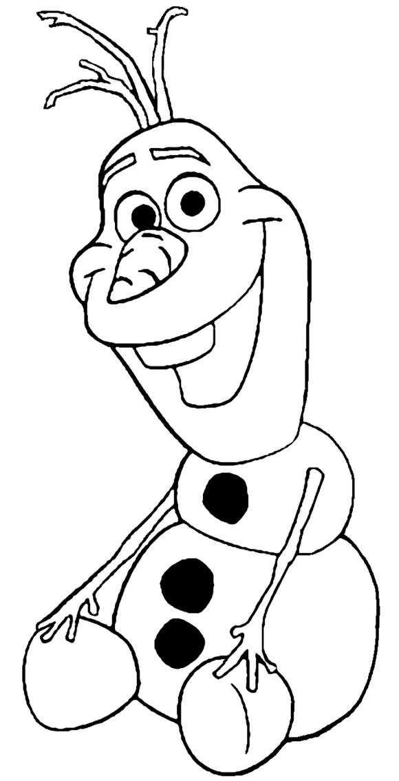 olaf frozen coloring pages - Clip Art Library