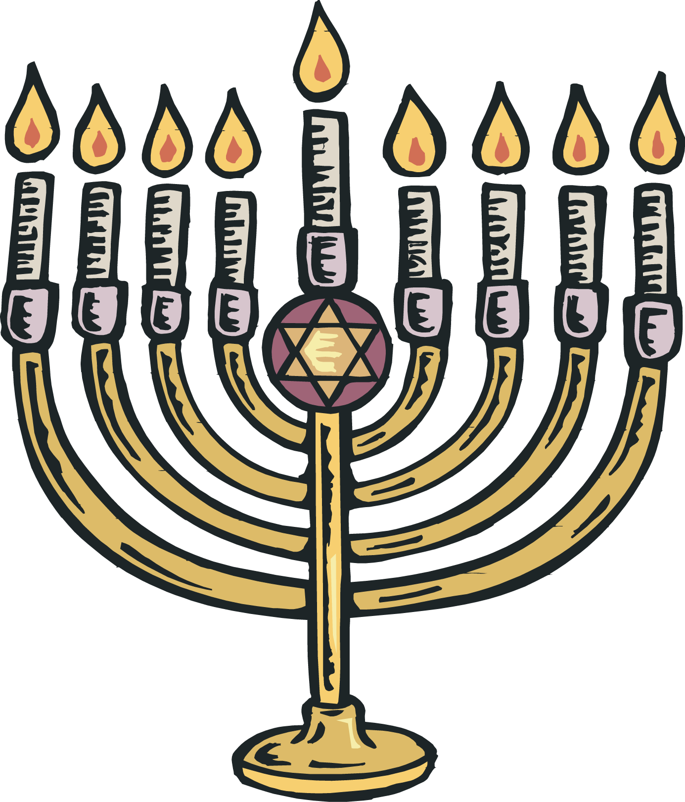 Picture Of Menorah - Clipart library