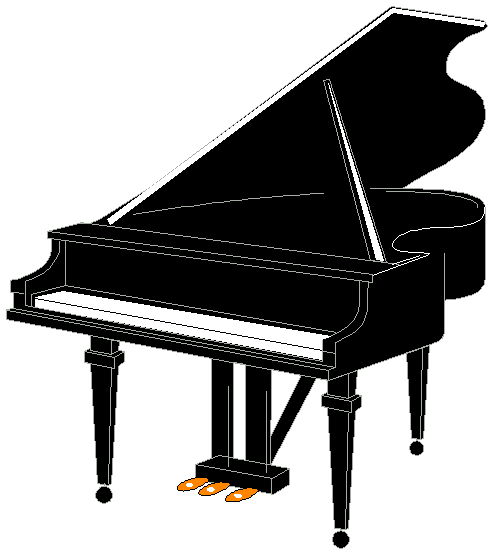 Piano Cartoon 
