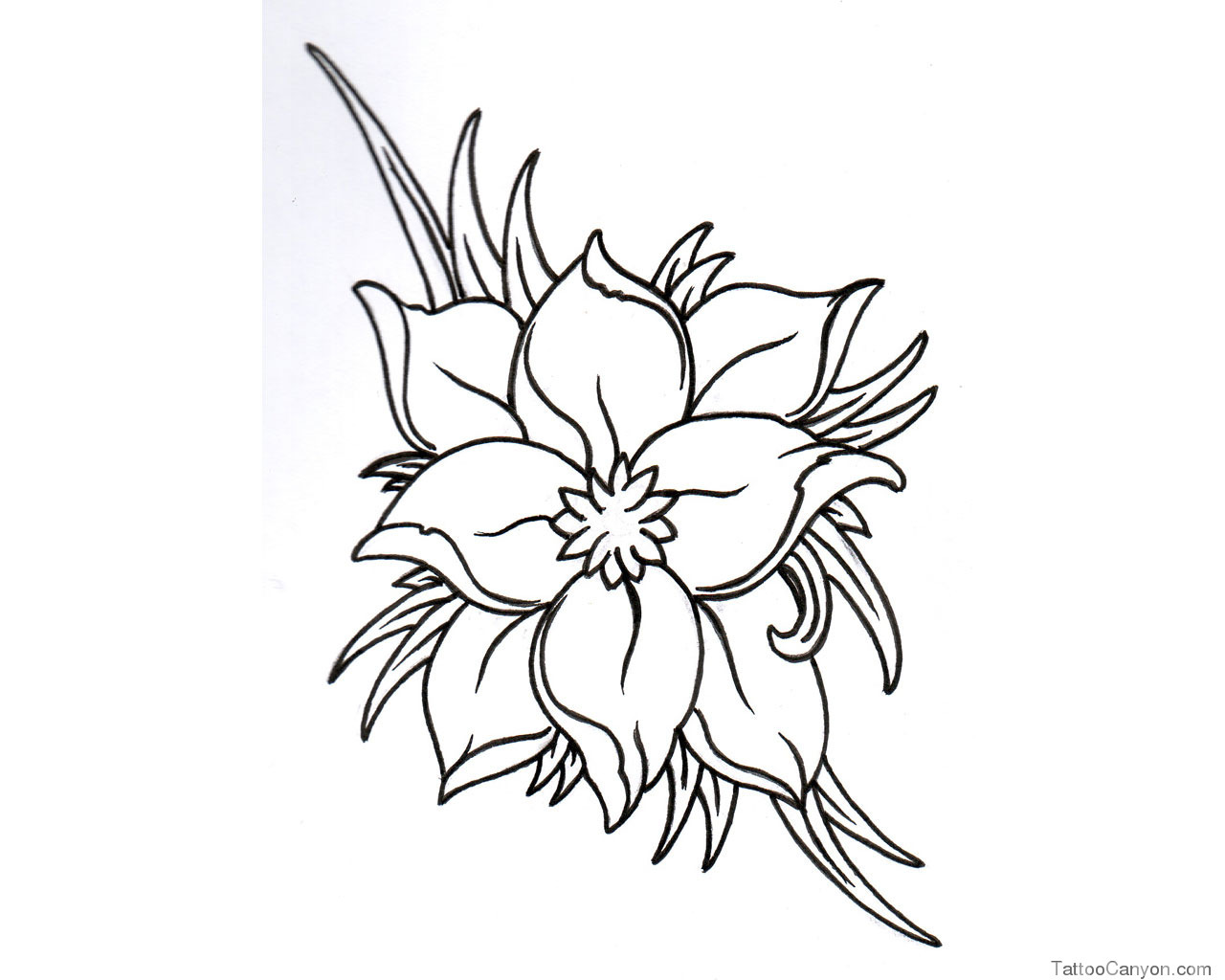Free Sunflower Black And White Tattoo Download Free Clip Art