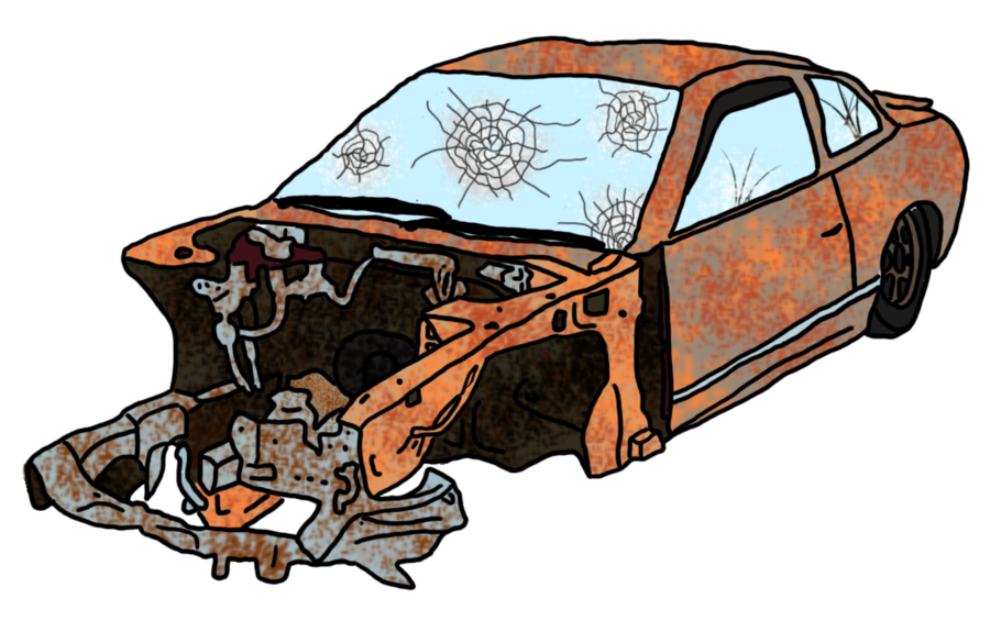 free clipart wrecked car - photo #8