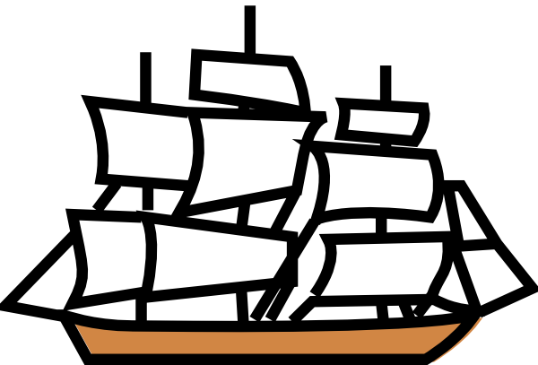 Sailing Ship clip art - vector clip art online, royalty free 