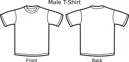 free t shirt outline clip art