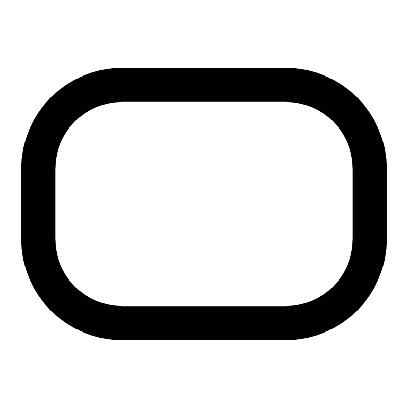Clipart - mono tool rounded rectangle