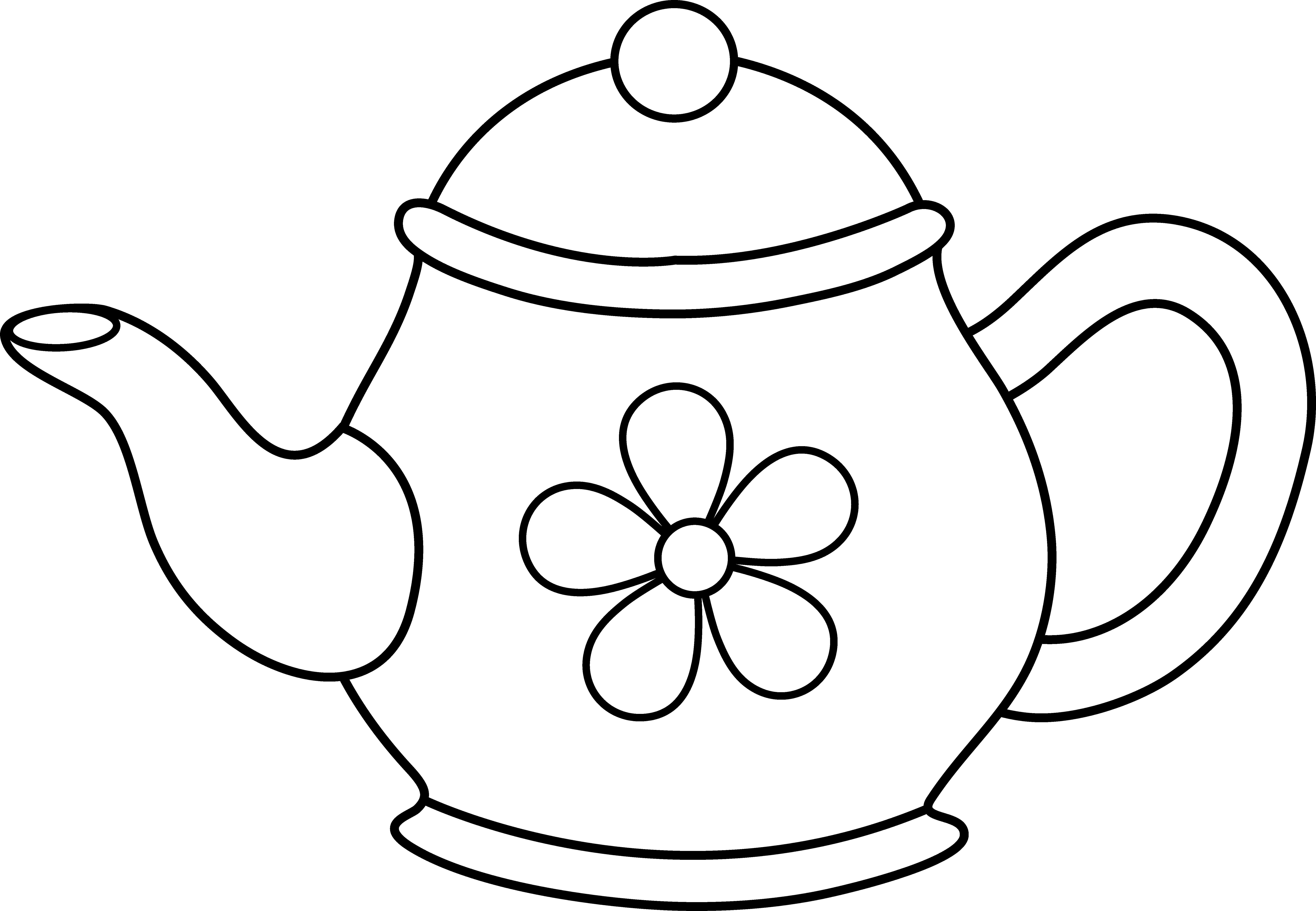 Free Teapot Outline, Download Free Teapot Outline png images, Free
