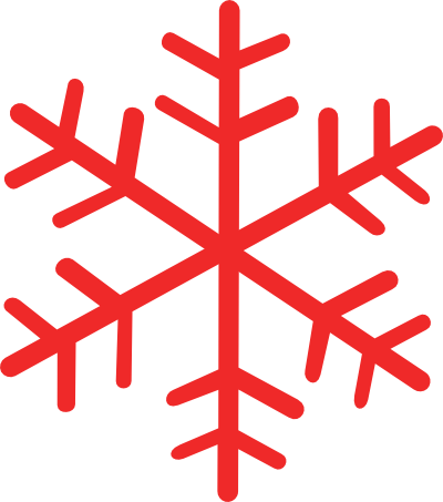 Red Snowflake - Clipart library