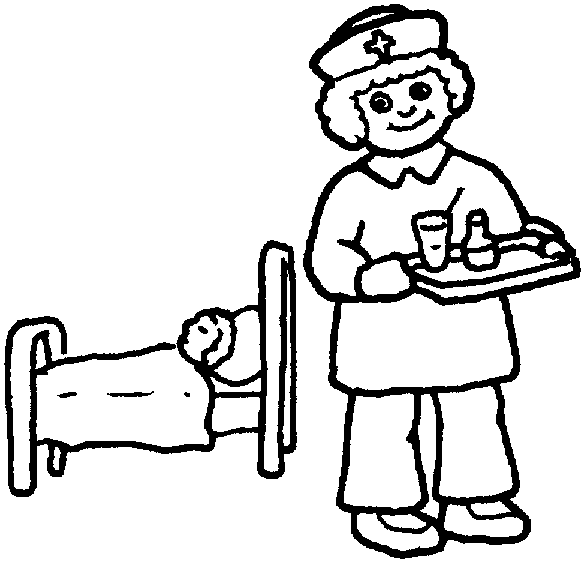 baby nurse coloring pages