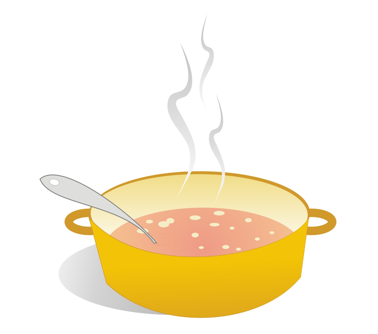 steaming soup bowl