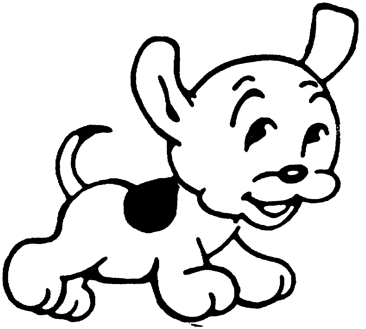 Puppy And Kitten Clipart Black And White | Clipart library - Free 
