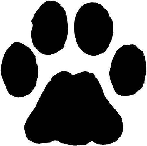 Dog Paw Print Template - Clipart library