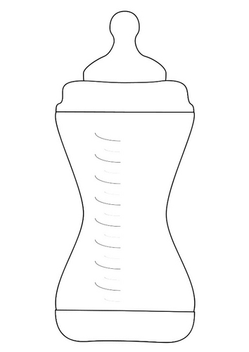 drawing of a bottle Colouring Pages