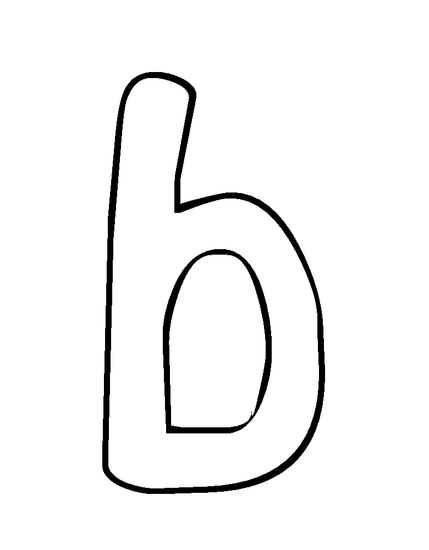 Lowercase B Bubble Letter Clip Art Library