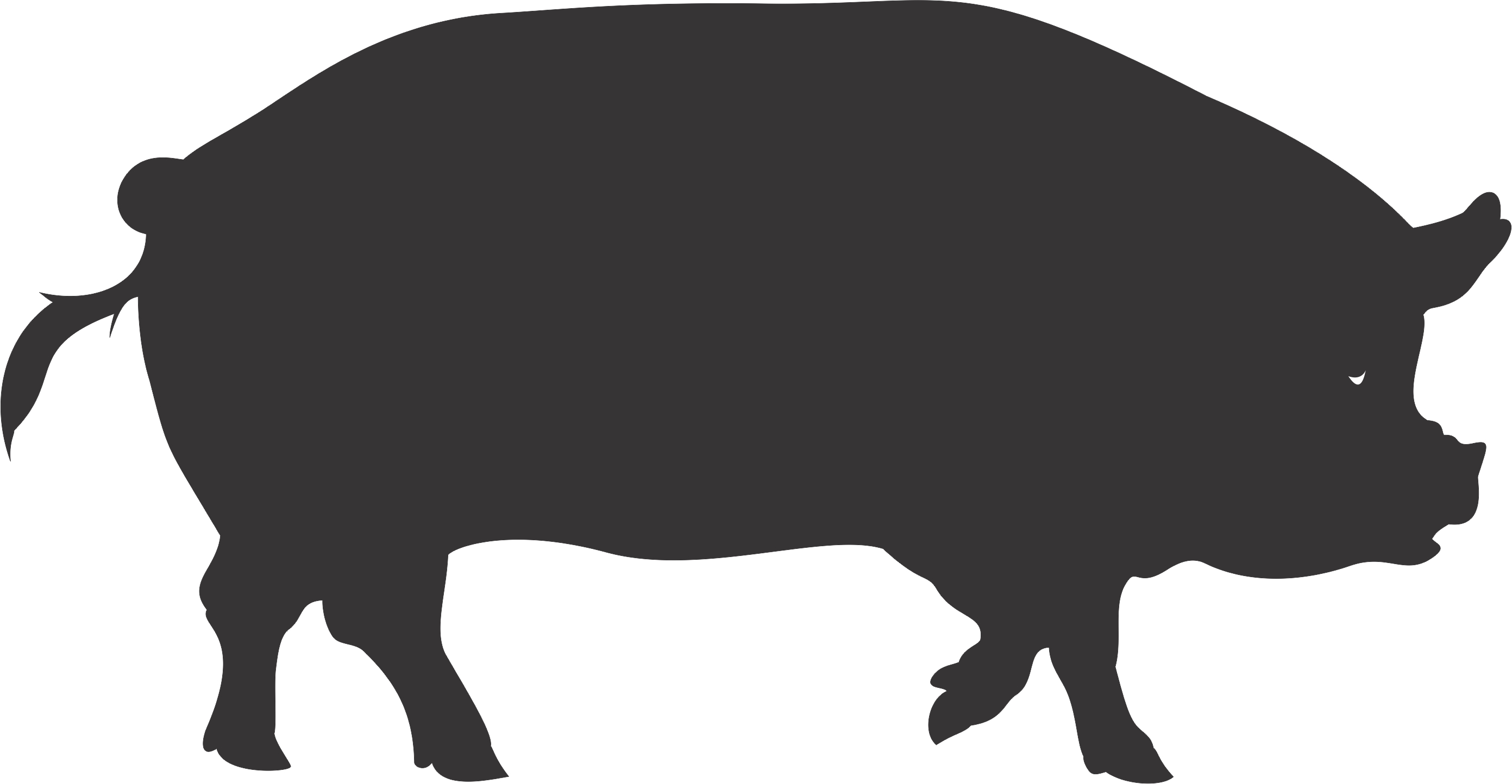 Pig Silhouette - Clipart library