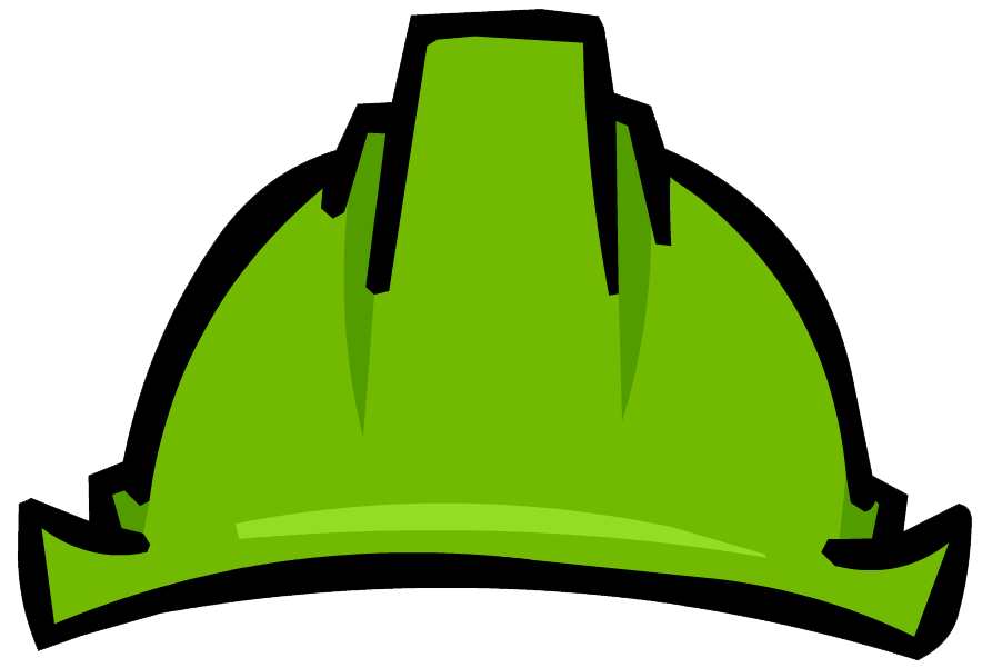Club Penguin Item Of The Day April 18th- Green Hard Hat