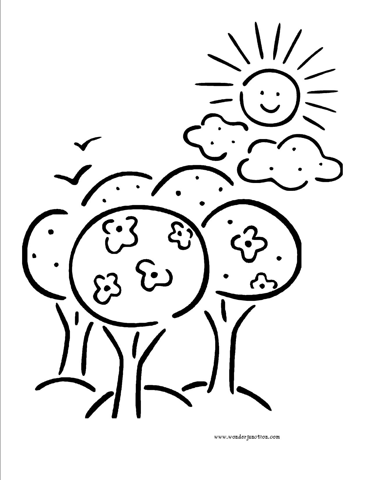 sunny daysunny day Colouring Pages