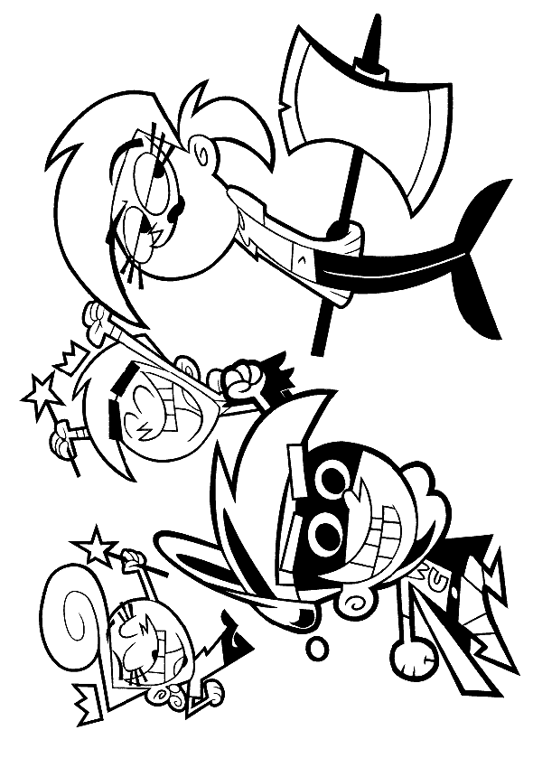 fairly odd parents trudy coloring pages - photo #26