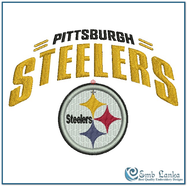 Pittsburgh Steelers Logo 2 Embroidery Design | emblanka.com