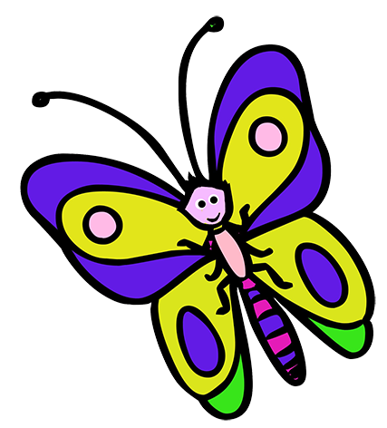 Cartoon Butterfly - Clipart library