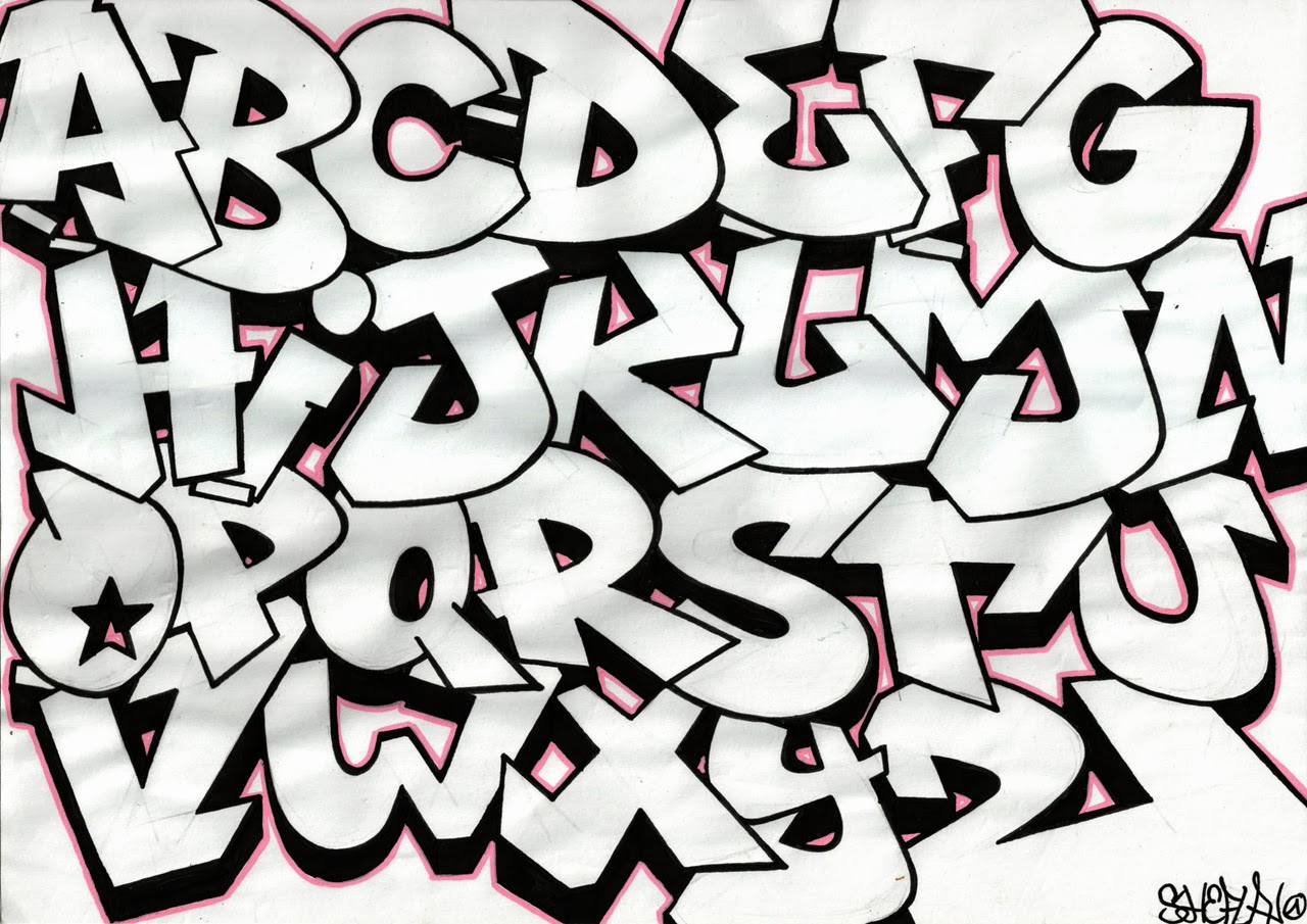 Free Abjad Graffiti Alphabet Download Free Clip Art Free Clip Art On Clipart Library