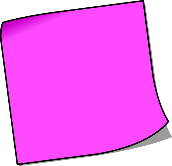 Post It Note Clipart - Clipart library