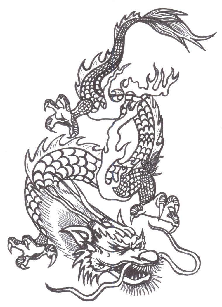 Free Chinese Dragon Drawing, Download Free Chinese Dragon Drawing png