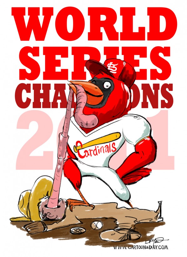 St. Louis Cardinals Win 2011 World Series ? Cartoon