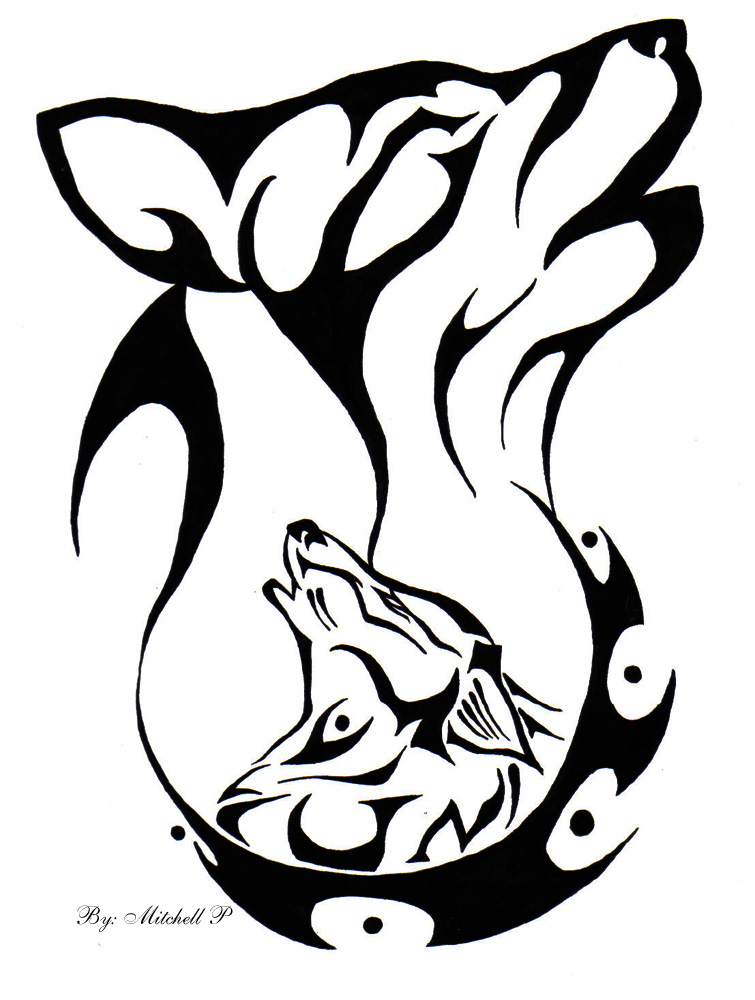 Clipart library: More Like Howling wolf tattoo by sapphire-