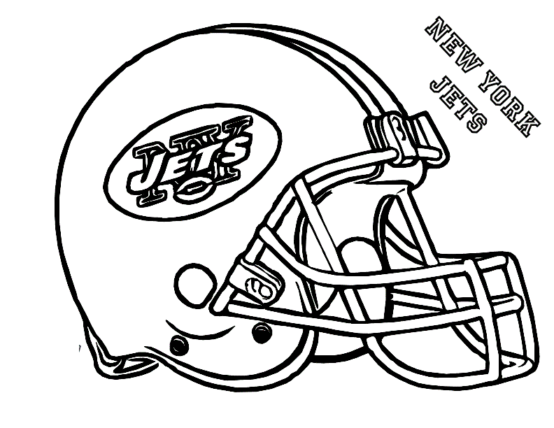 jets football helmet coloring pages | Coloring Pages For Kids