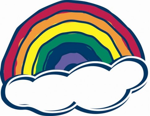 Pictures Of Cartoon Rainbows - Clipart library