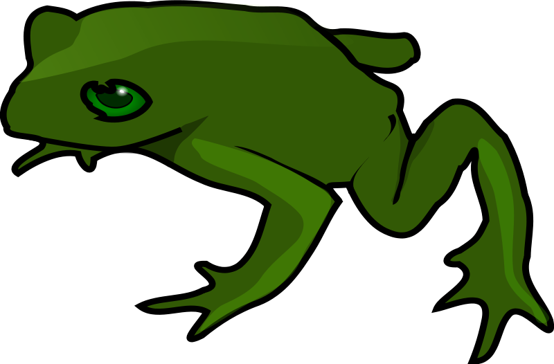 Free Simple Green Frog Clip Art