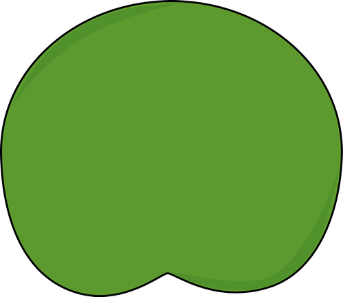 Dark Green Lily Pad Clip Art - Dark Green Lily Pad Image