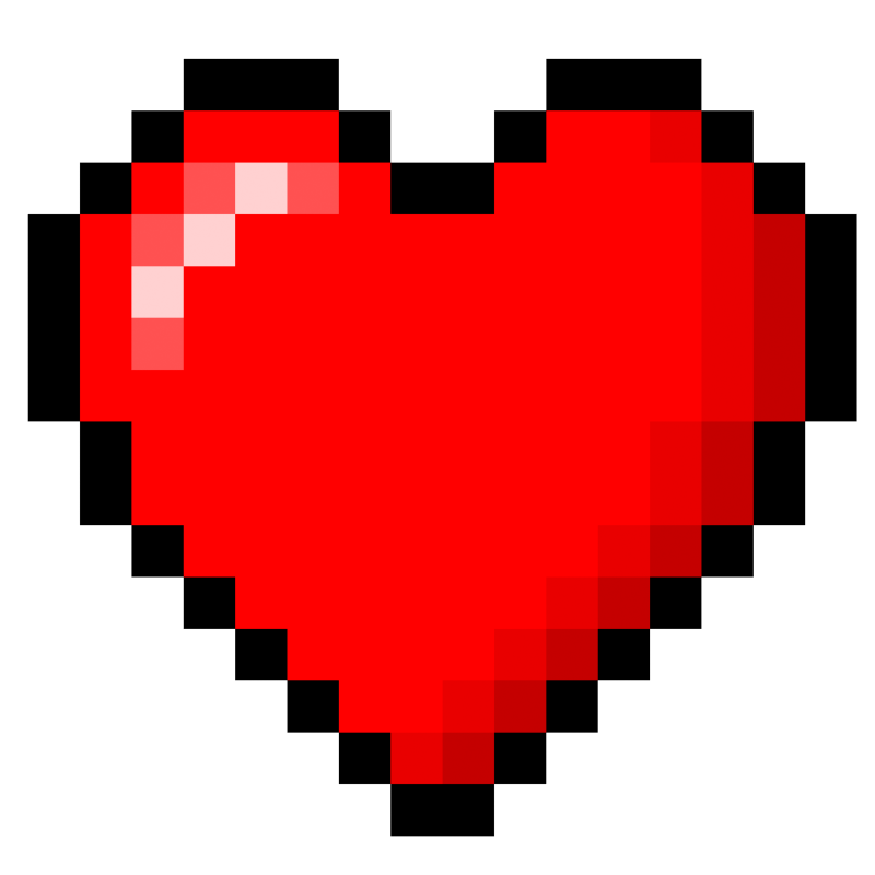 8-Bit heart stock by xQUATROx on Clipart library