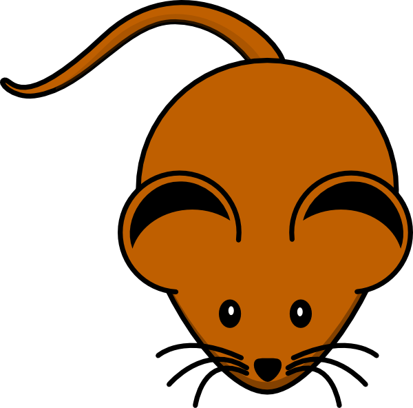 Brown Mouse clip art - vector clip art online, royalty free 