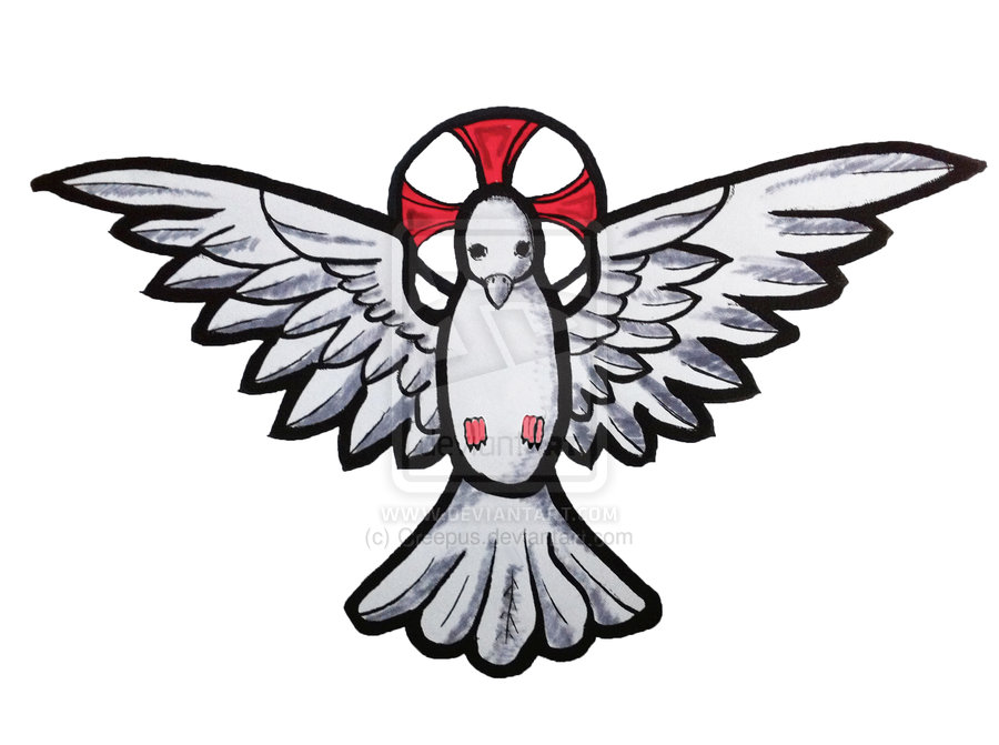 holy spirit cross tattoos