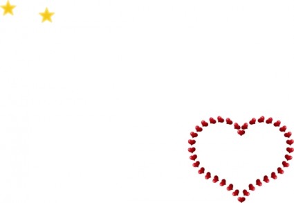 Red Heart Shaped Border With Little Hearts Clip Art-vector Clip 