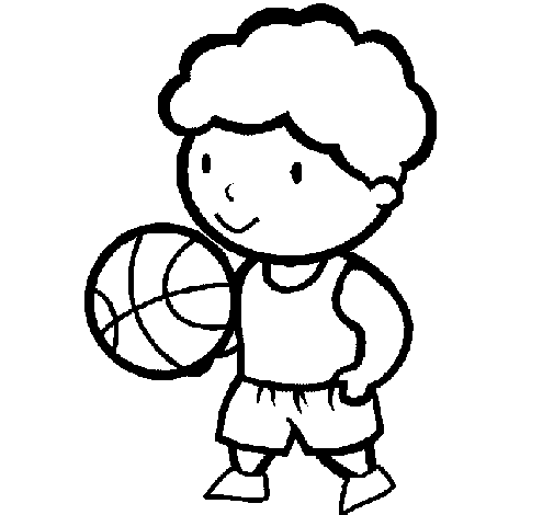 Cartoon Basketball Goal Coloring Pages - Sport Coloring pages of 