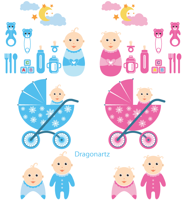 Baby Time Vector Graphics | Download Free Vector Art