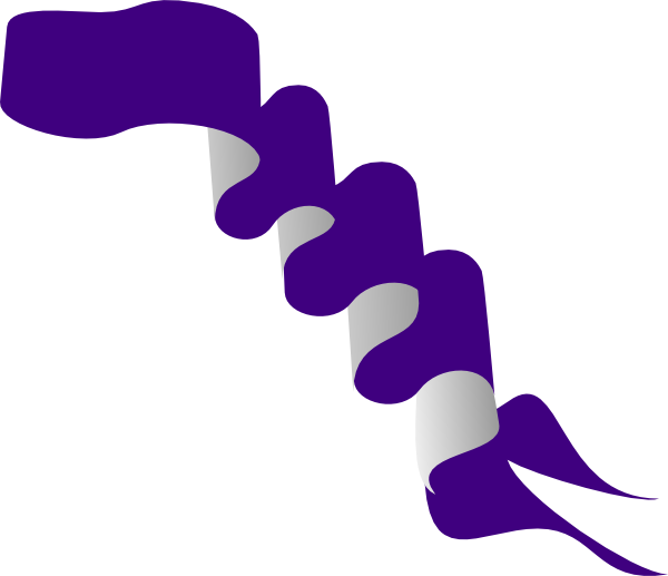 Purple Ribbons clip art - vector clip art online, royalty free 