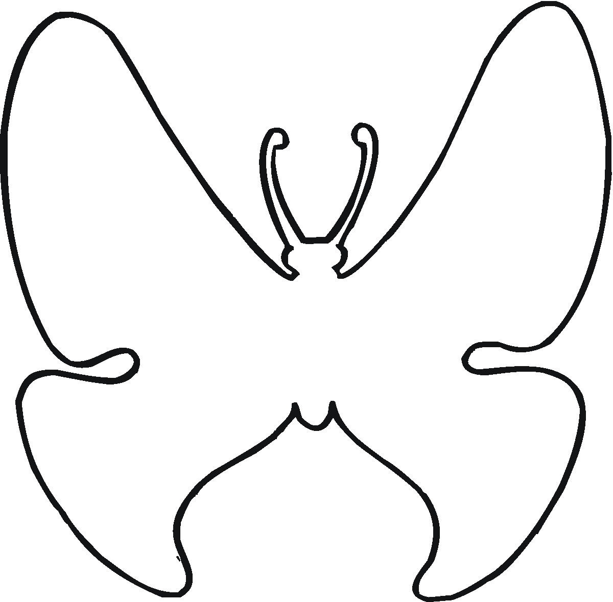 Butterfly Outline Coloring Page | Coloring Picture HD For Kids 