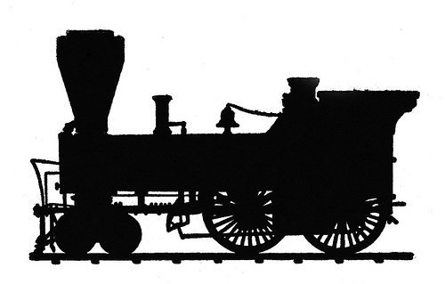 Pix For  Steam Train Silhouette