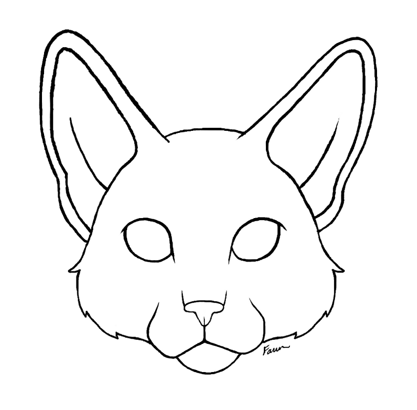 Cat Face Lineart New by Fawnflight on Clipart library