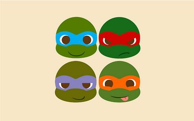 cartoon, cute, ninja, teenage mutant ninja turtles, tmnt - image 