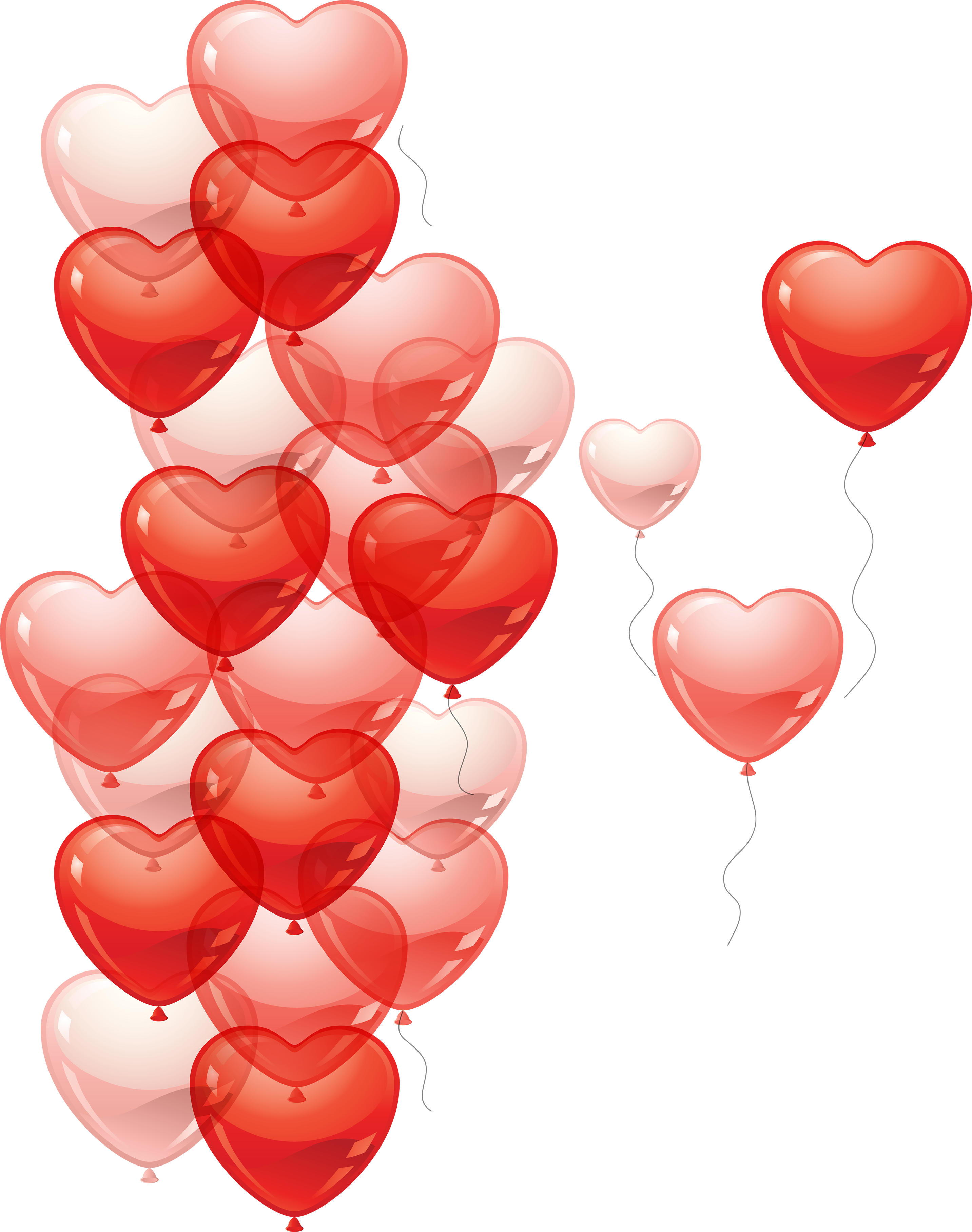 heart balloons transparent background - Clip Art Library