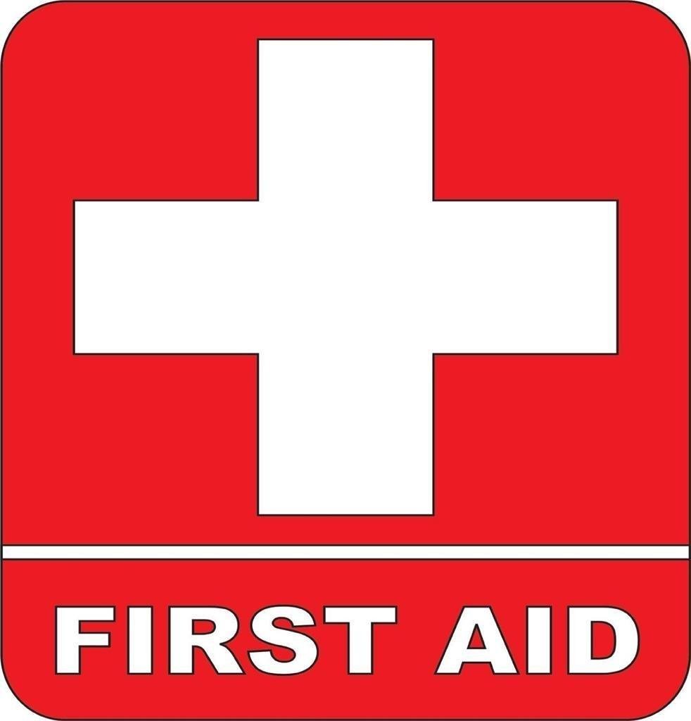  - First aid Kit Emergency Symbol Logo sticker Picture 