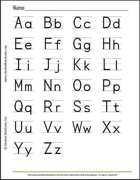 Sign Language Alphabet Printable Black And White