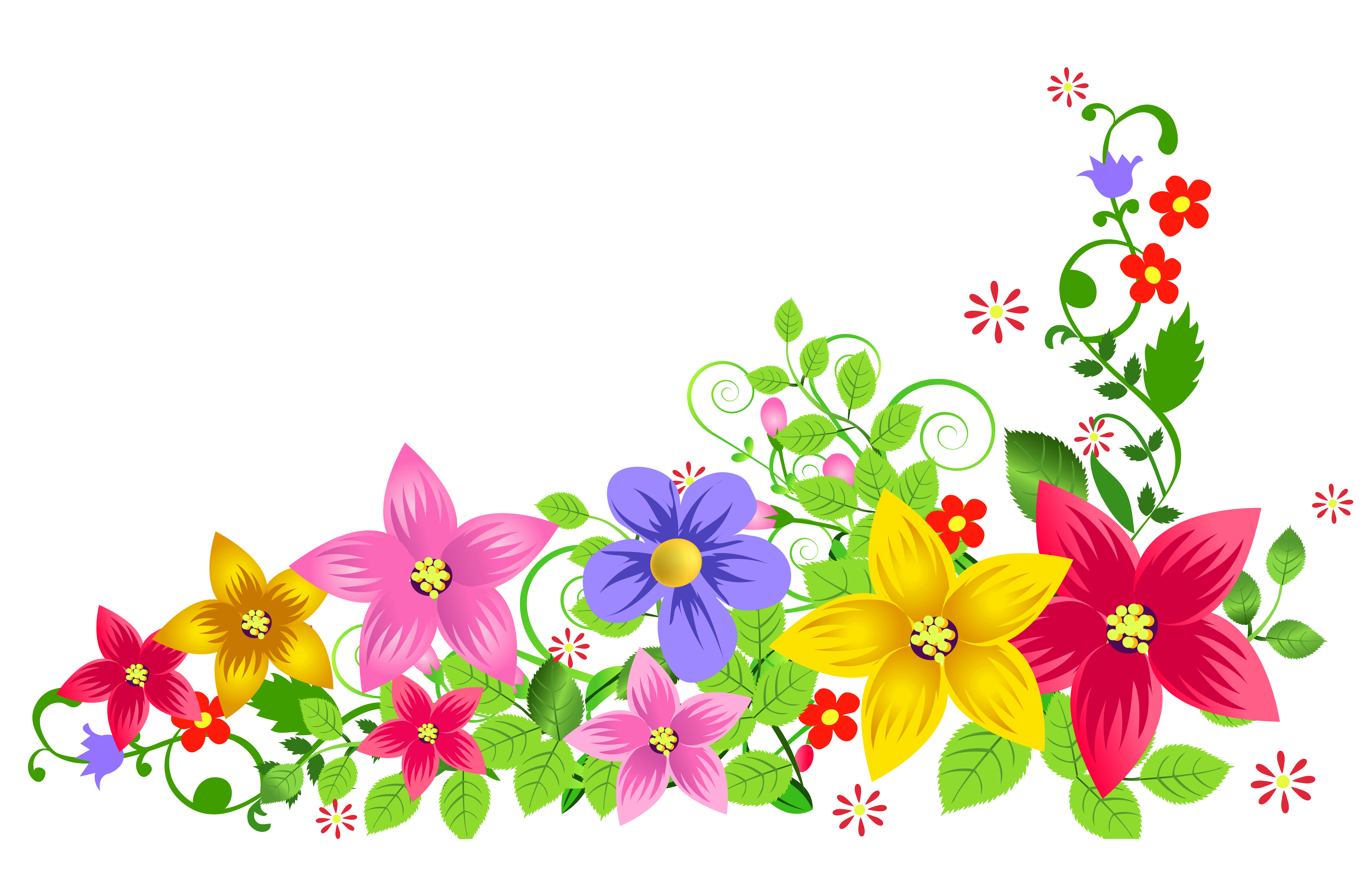 Transparent Floral Decoration PNG Picture