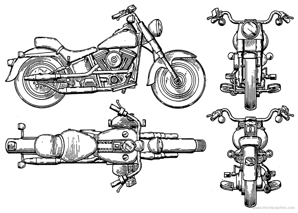 The- Blueprints  Motorcycles  Harley-Davidson 
