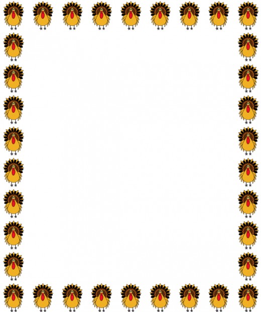 thanksgiving borders for word